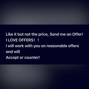 Like it Make a Reasonable Offer!